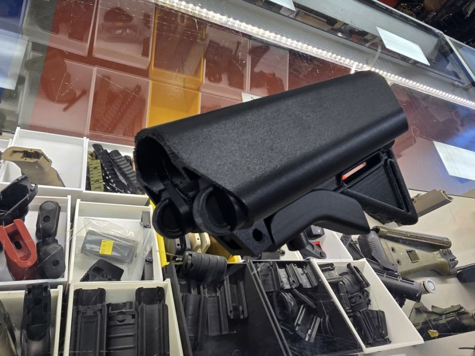 SOPMOD style Pistol Brace - Black (CF PETG)